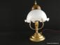 Preview: kleine Jugenstil-Beistelllampe Messing goldbraun 1xE14/40W,schwenkbarer Schirm 2