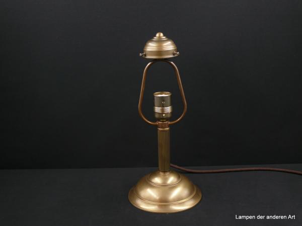 kleine Jugendstil Sekretärlampe Messing goldbraun 1xE27/40W